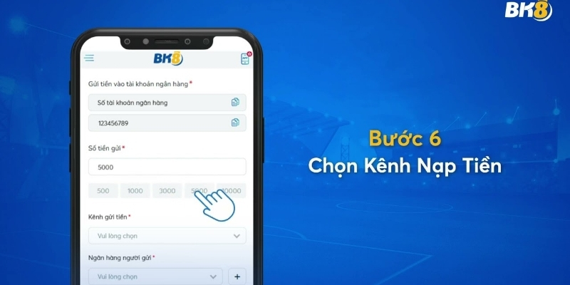Nạp tiền BK8  thông qua ngân hàng điện tử dễ dàng
